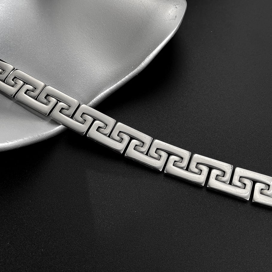 1 Piece Industrial Series Rock Geometric Stainless Steel Men's Bracelets Picture7