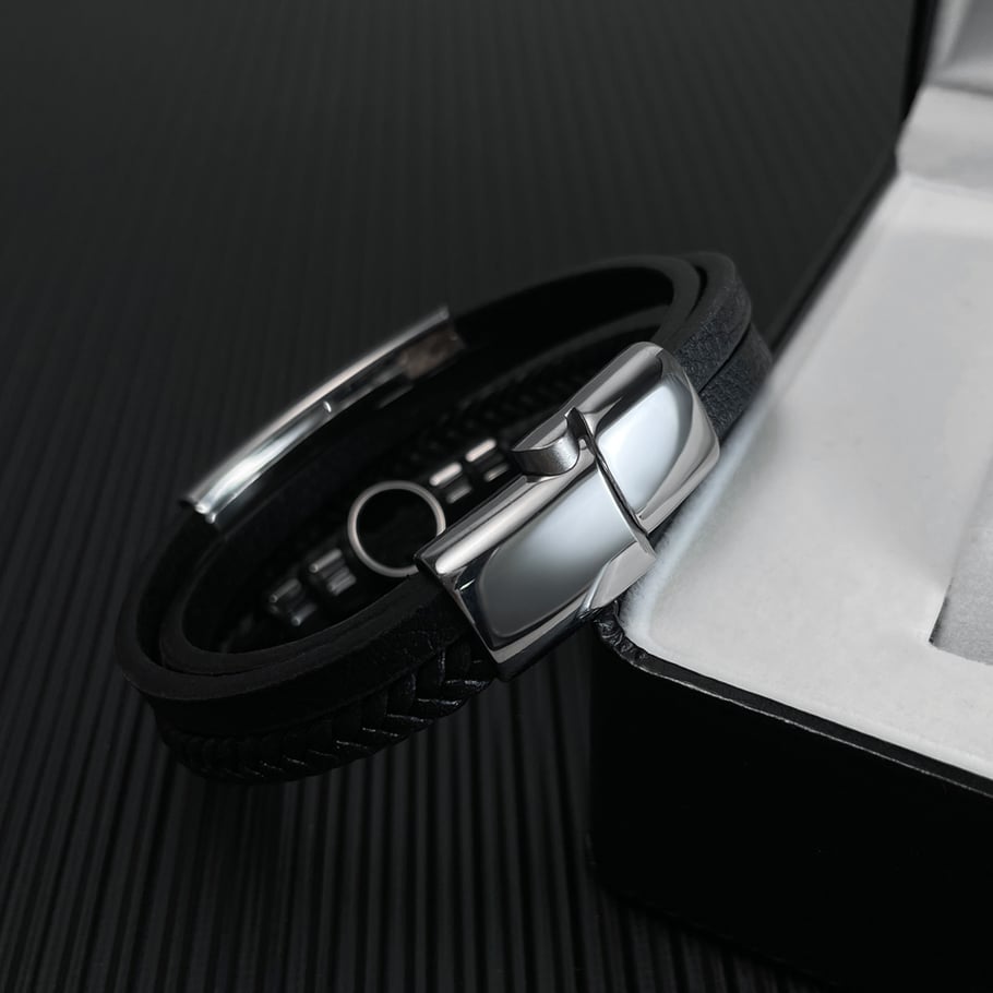 1 Piece Tree Of Life Stainless Steel Men's Bracelets Picture6