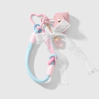 1 pink small bag keychain 