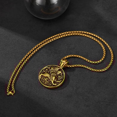 1 Piece Sophisticated Griffin Stainless Steel Men's Pendant Necklaces h5 Picture9