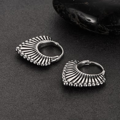 1 Piece Modern Series Fashionable Geometric Stainless Steel Men's Earrings h5 Picture5