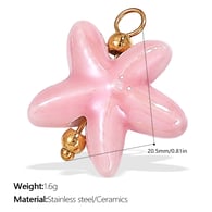 PJ355PKG pink ceramic pendant Picture22