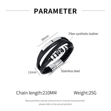 1 Piece Tree Of Life Stainless Steel Men's Bracelets h5 Picture7