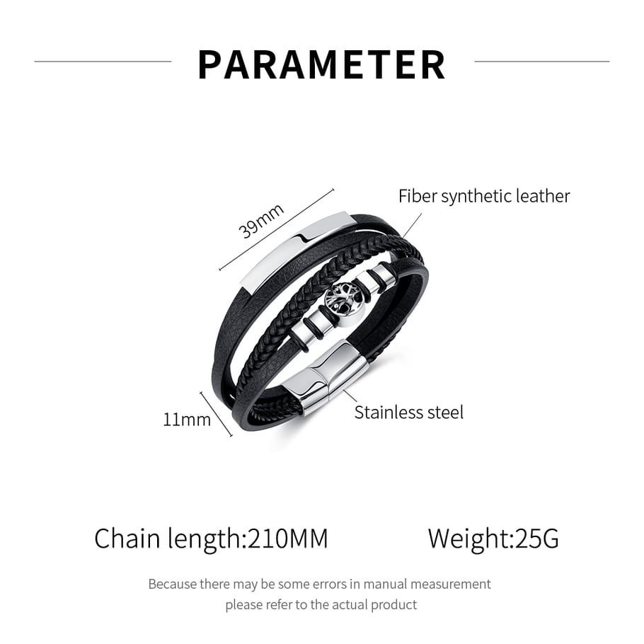 1 Piece Tree Of Life Stainless Steel Men's Bracelets Picture7
