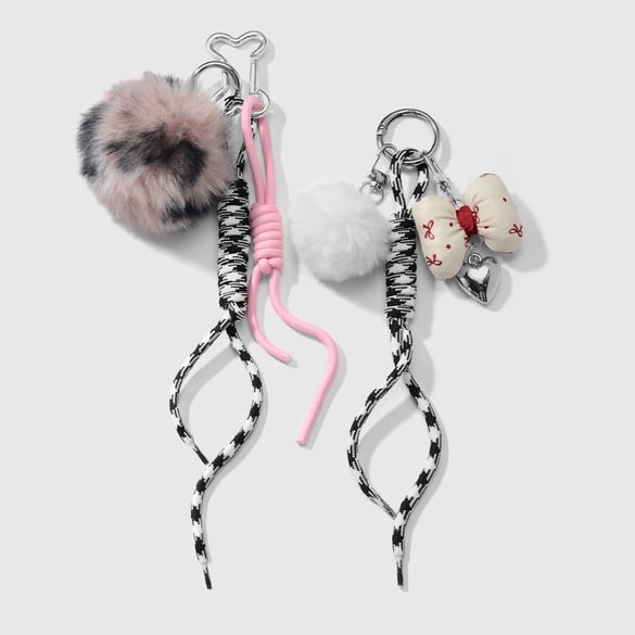 1 Piece Sweet Bow  Bag Charms 2
