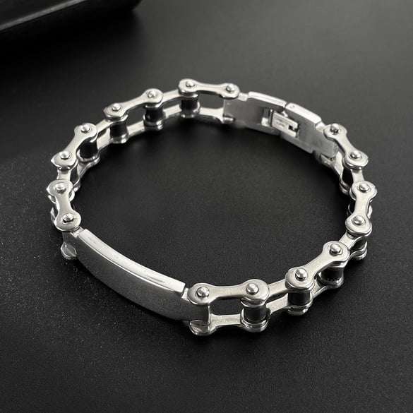 1 Piece Industrial Series Mechanical Stainless Steel Men's Bracelets