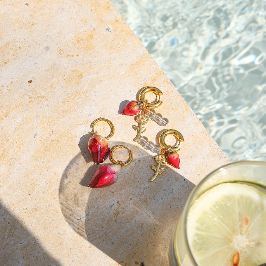 Ins Style Flower Drop Earrings Picture2
