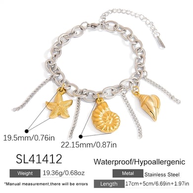 Ocean Series Starfish - Shell Women's Bracelet h5 Picture2