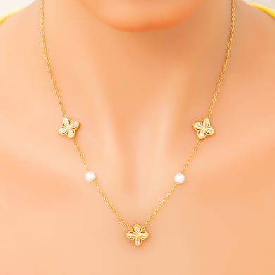 Simple Series Gold Color Stainless Steel Necklaces for Women h5 Picture5