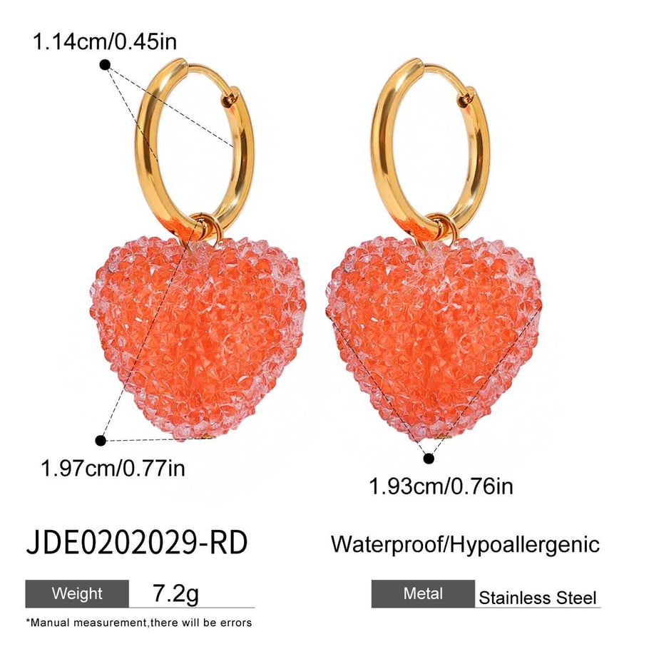 Sweet Heart Drop Earrings 