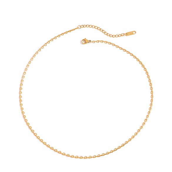 1 Piece Chain Stainless Steel Gold Color  Women's DIY Chain Necklaces 2