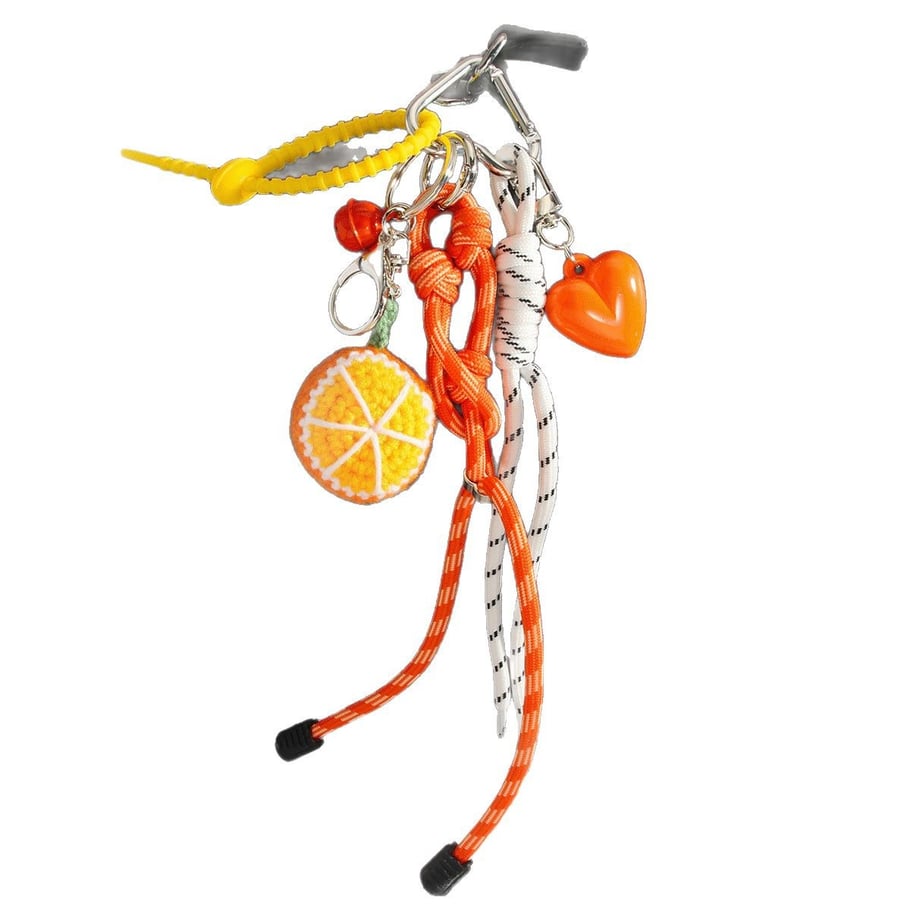 1 pieza de dijes de resina con forma de corazón para bolso de mujer, serie simple, para uso diario Imagen9