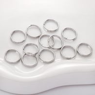 Double ring 1.0x12mm steel color 50 pieces/pack Picture14
