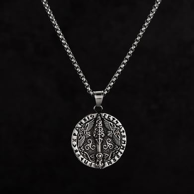 Vintage Sword Stainless Steel Men's Necklaces h5 Picture7