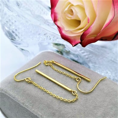 Simple Long - chain Women's Earrings h5 Picture6
