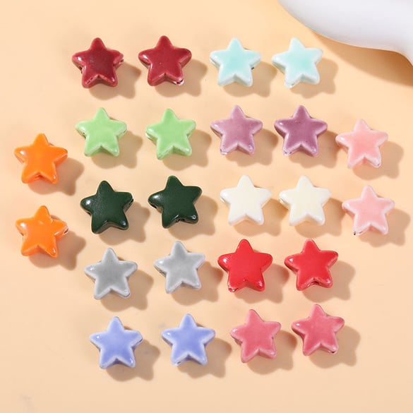 Perline per gioielli fai da te in ceramica policroma Sweet Star 2