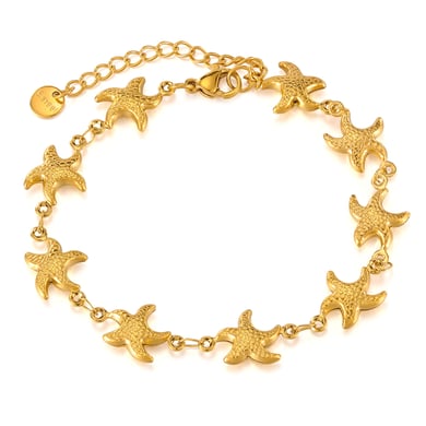 1 Piece Vacation Series Simple Seashell Stainless Steel Gold Color Women's Chain Bracelets h5 Picture6