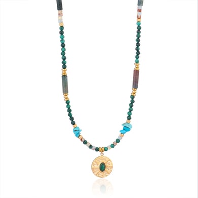Bohemian Geometric Malachite Women's Beaded Necklaces h5 Picture5