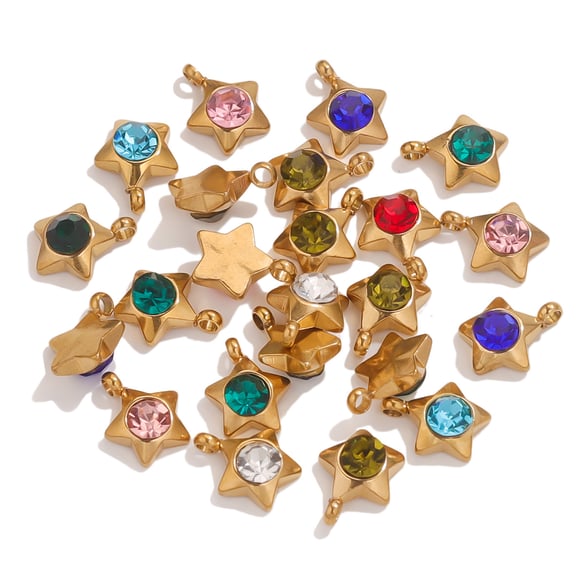 Delicati pendenti da donna in acciaio inossidabile color oro con cuore vivace