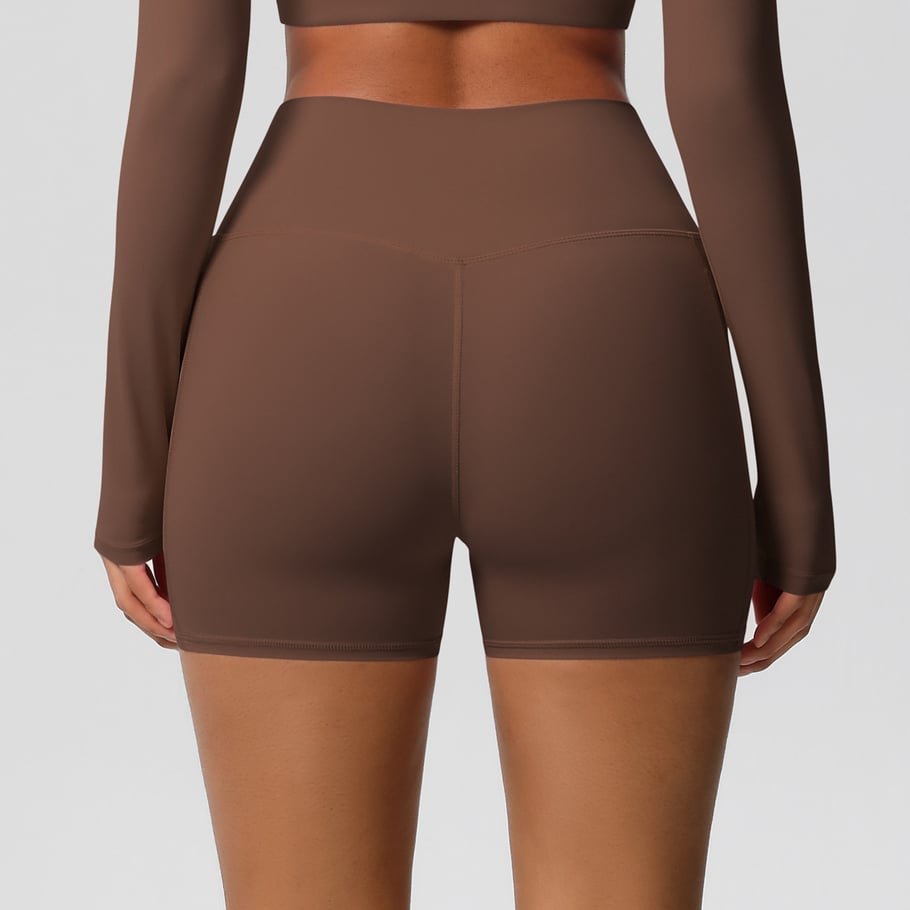 1 Piece High Stretch Athletic Running Yoga Shorts Women's Sport Clothing Picture5