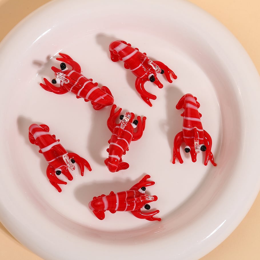 1 Piece Vivid Lobster Glass DIY Jewelry Pendant Picture3