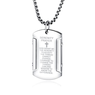 1 Piece Functional Cross Stainless Steel Men's Necklaces h5 