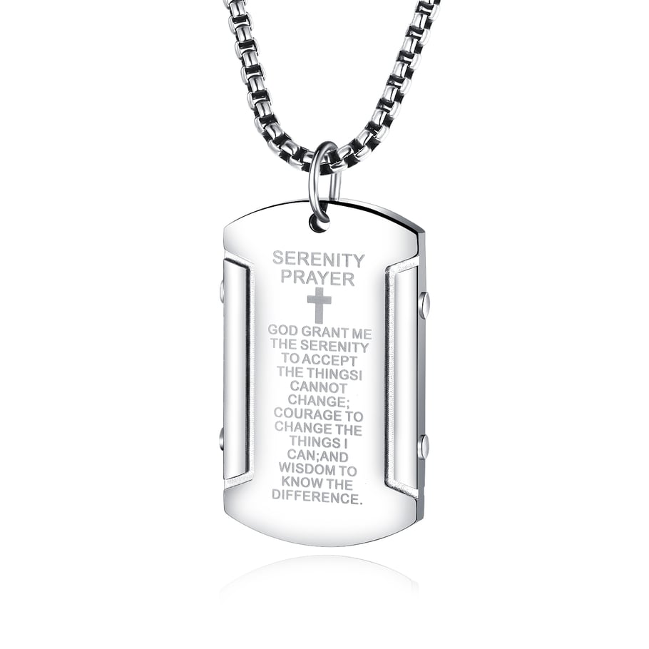 1 Piece Functional Cross Stainless Steel Men's Necklaces 