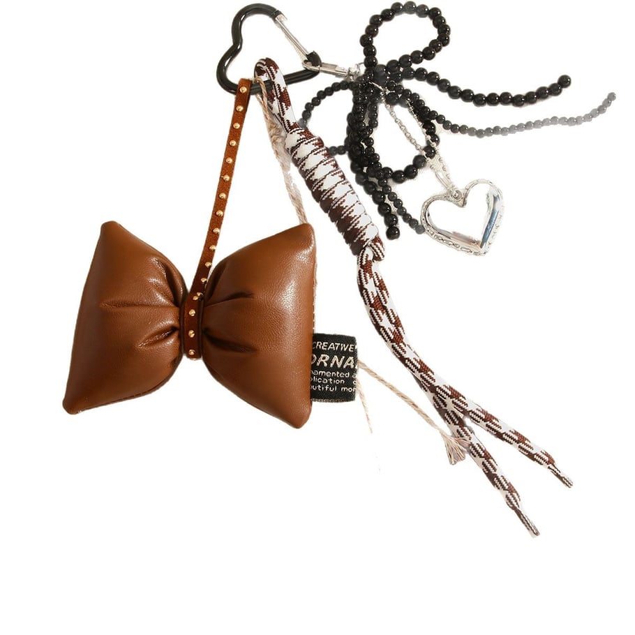 Vintage Dimensional Bow Braided Rope Women's Bag Charms Picture6