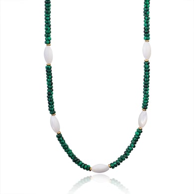 Bohemian Geometric Malachite Women's Beaded Necklaces h5 