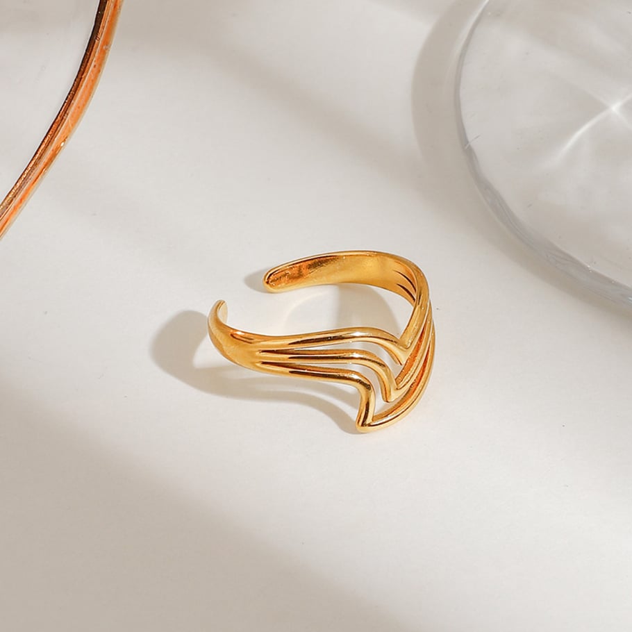 Minimalistische Ringe aus Edelstahl in  Bild4