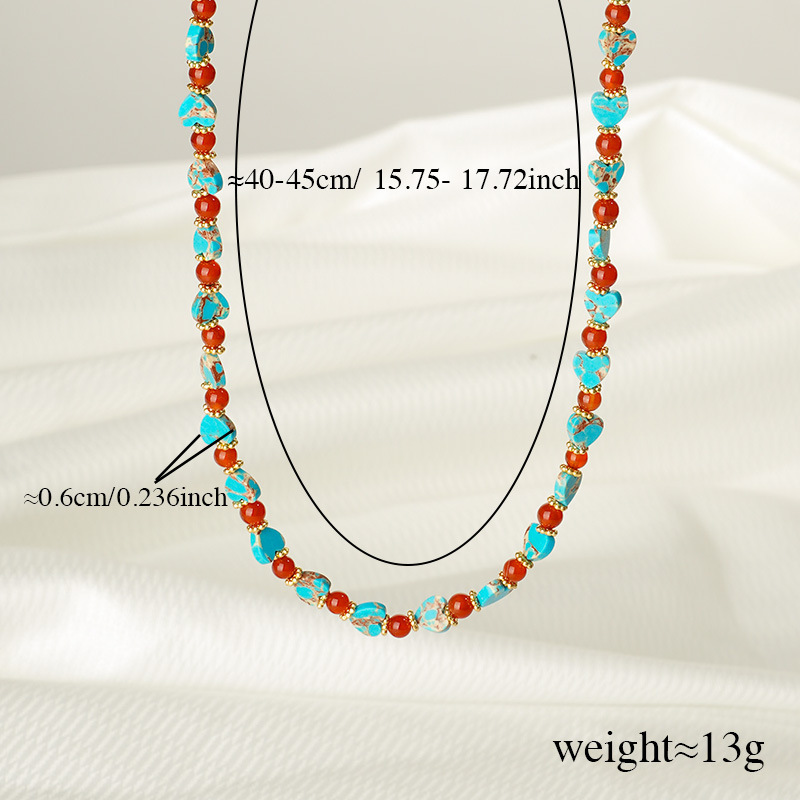 Sophisticated Eye Stainless Steel Gold Color Women's Beaded Necklaces Picture2