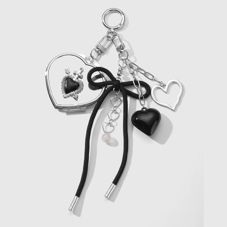 Heart Mirror Bag Charms Picture6