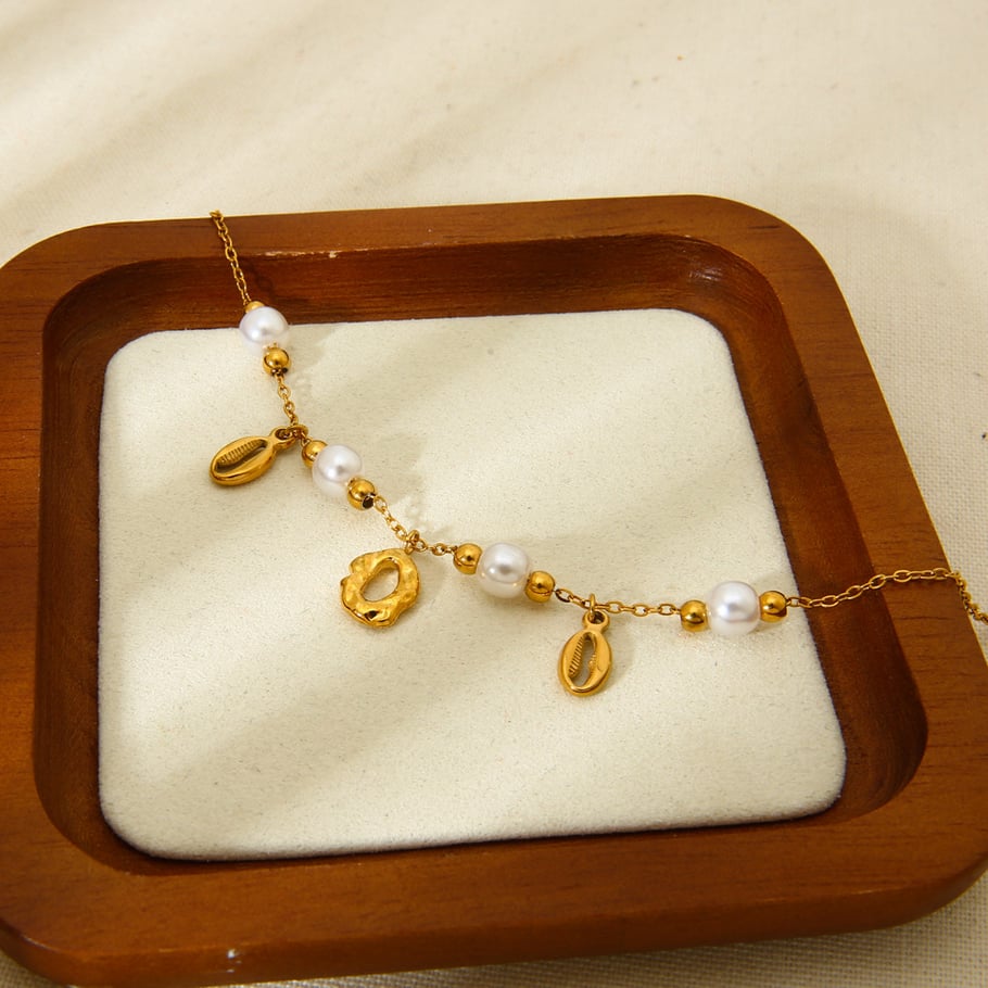 Stylish Versatile Ocean Series Gold - colored Stainless Steel Women's Bracelets Picture3