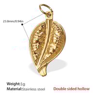 PJ223G Double-sided hollow gold pendant Picture17