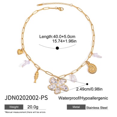 Ins Style Oceanic Stainless Steel  Pendant Necklaces h5 Picture2