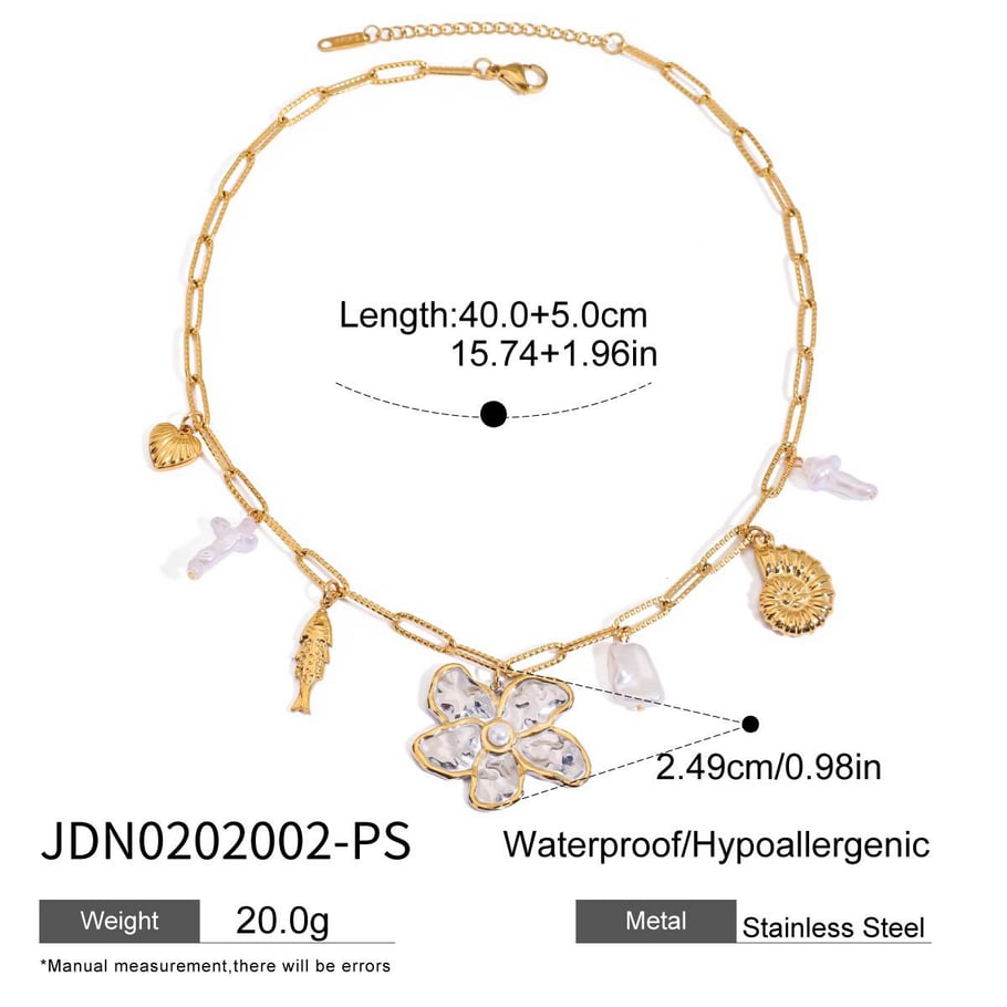 Ins Style Oceanic Stainless Steel  Pendant Necklaces Picture2