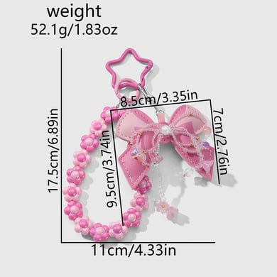 Sweet Beaded Bow Knot Bag Charms h5 Picture5