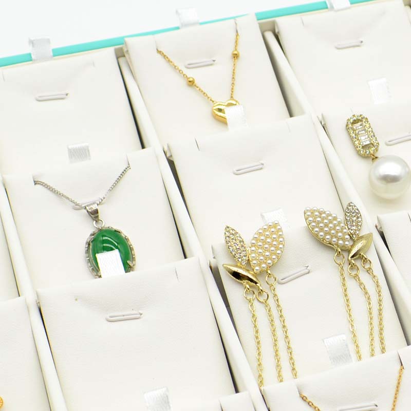 Jewelry Display Box Green PU Jewelry Charms Picture3