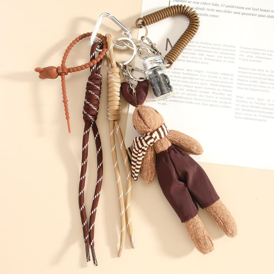 1 Piece Cute Fabric Rabbit Doll Bag Hanger Picture5