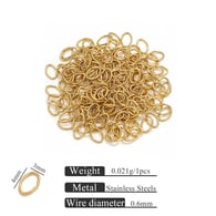 Golden egg-shaped ring 0.6x3x4 Picture13