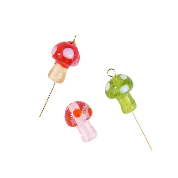 1 Piece Vivid Mushroom Glass DIY Jewelry Beads Picture5