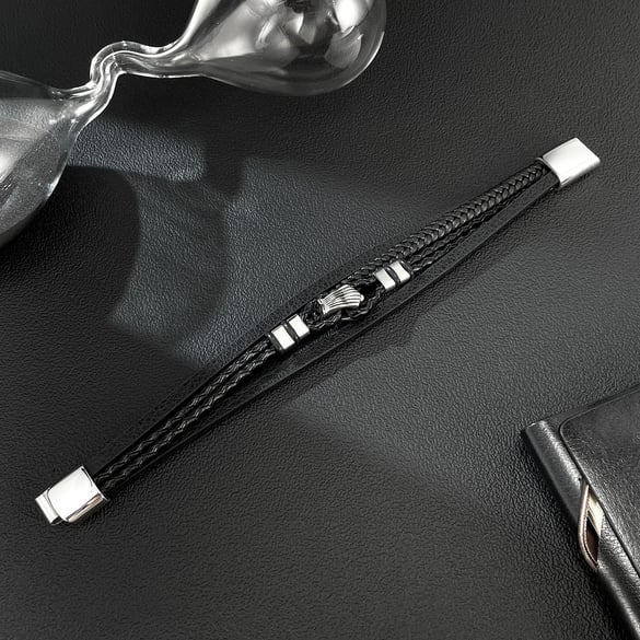 1 Stück gestaltbare mehrschichtige Herrenarmbänder aus Edelstahl