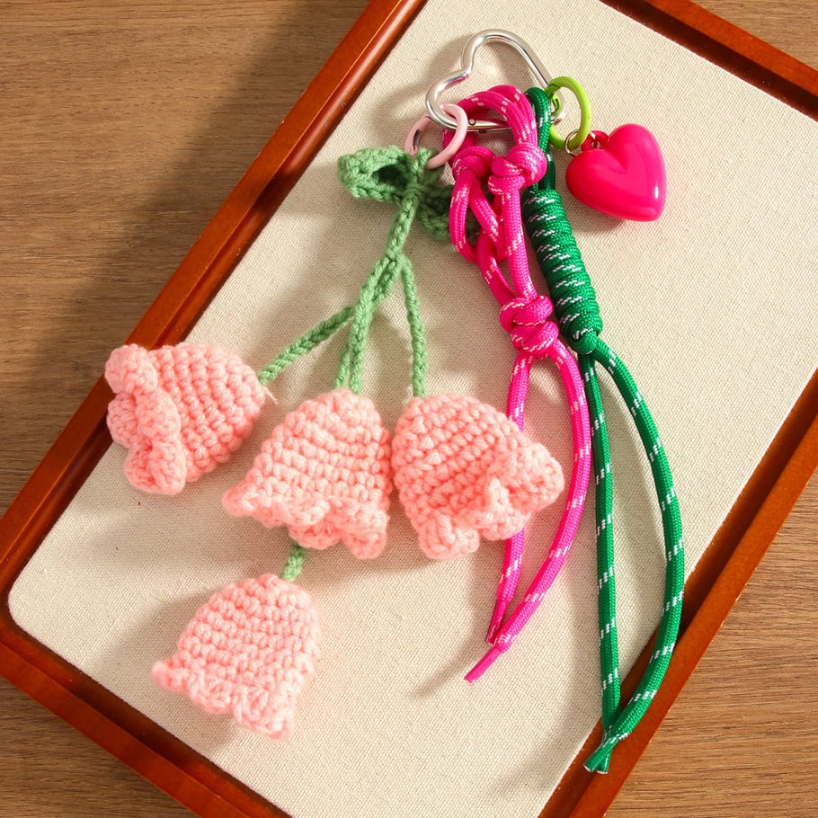 Romantic Series Handmade Woolen Flower Bag Pendant Picture4