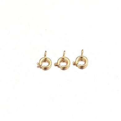 1 Piece DIY Spring Annular Clasp Stainless Steel Gold Color Women's Pendants h5 Picture4