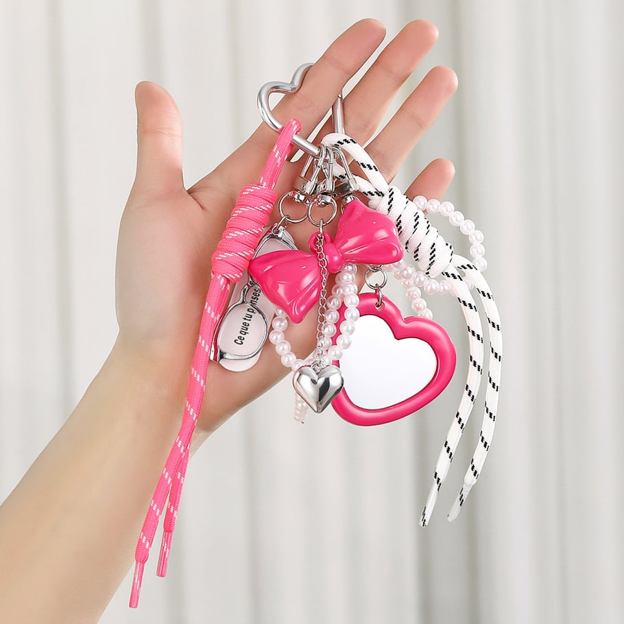 Sweet Beaded Bow Bag Charms Picture3