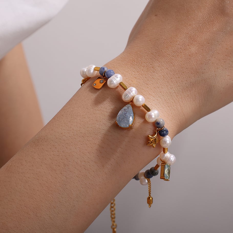 Retro Gold Color Charm Bracelets Picture3