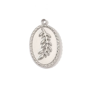 Elegant Flowers Stainless Steel Gold Color Pendants h5 Picture6