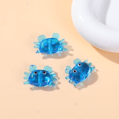 Oceanic Colorful Crab Glass DIY Jewelry Beads h5 