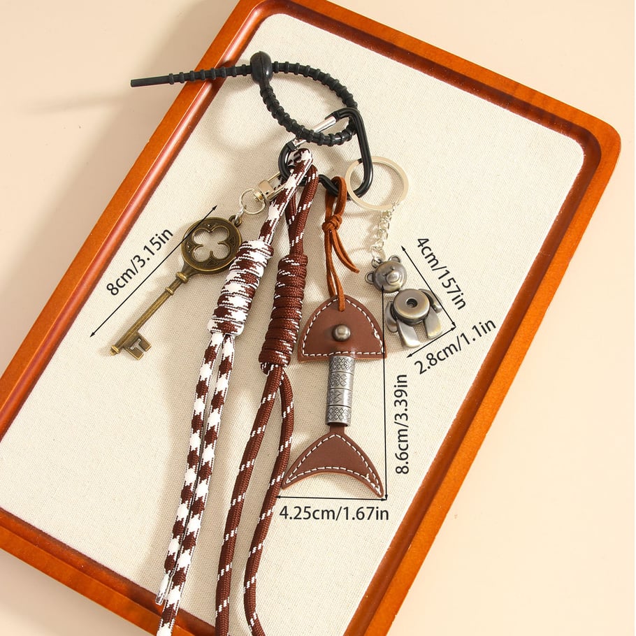 1 Piece Classic Series Retro Solid Color PU Women's Bag Charms Picture7