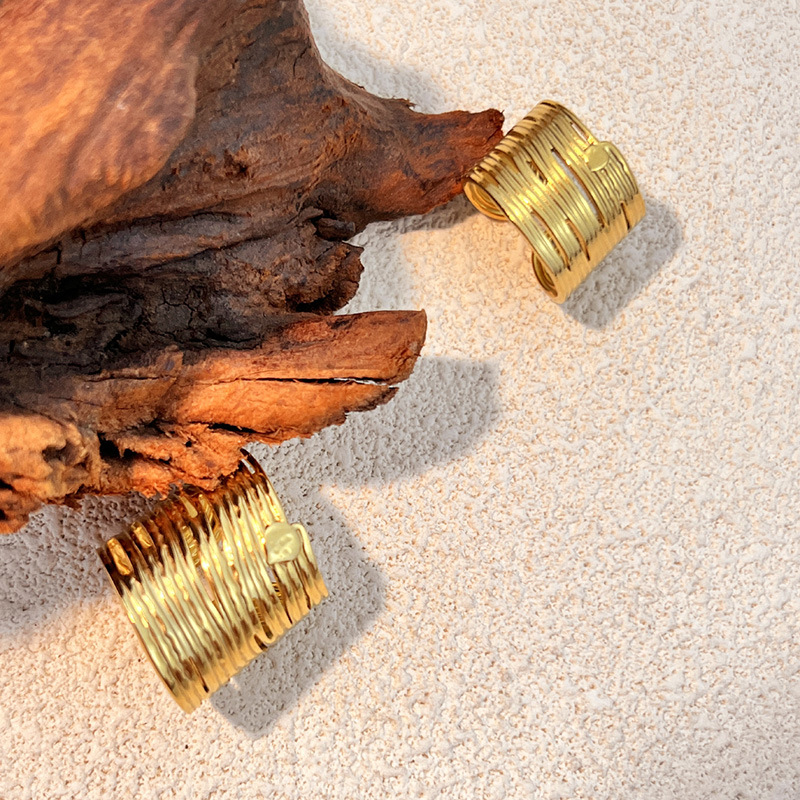 Verstellbare Ringe aus Edelstahl in Goldfarbe h5Bild2